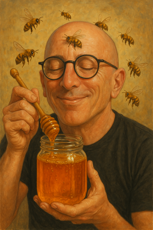 Honey jar - 2 hot 2 bee n stock